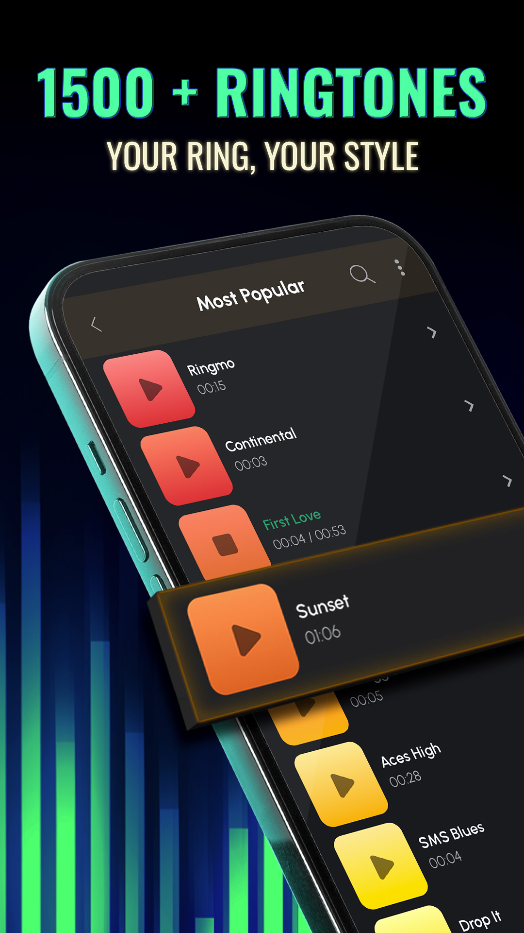 اسکرین شات 1 برنامه Ringtones for Android™