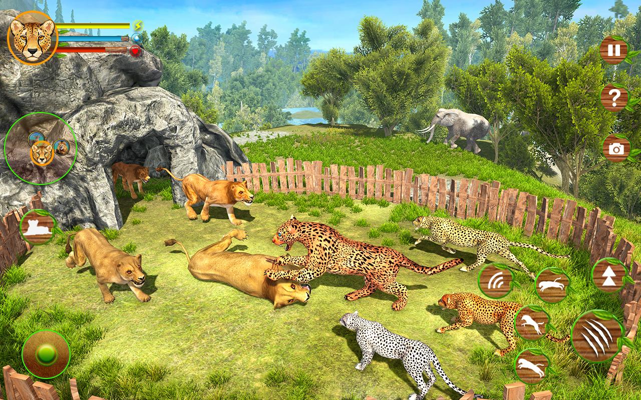 اسکرین شات 1 بازی Cheetah Attack Simulator 3D Game Cheetah Simulator
