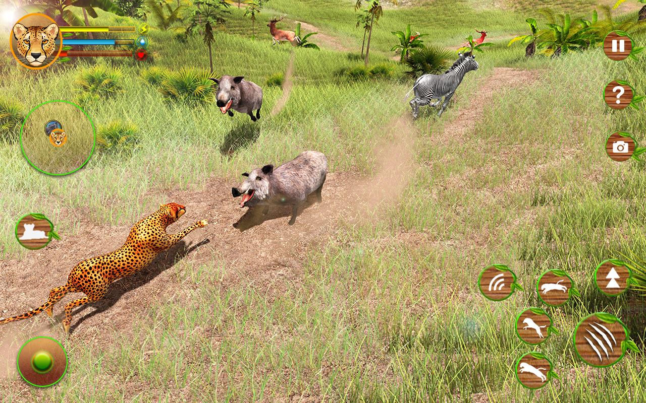 اسکرین شات 3 بازی Cheetah Attack Simulator 3D Game Cheetah Simulator