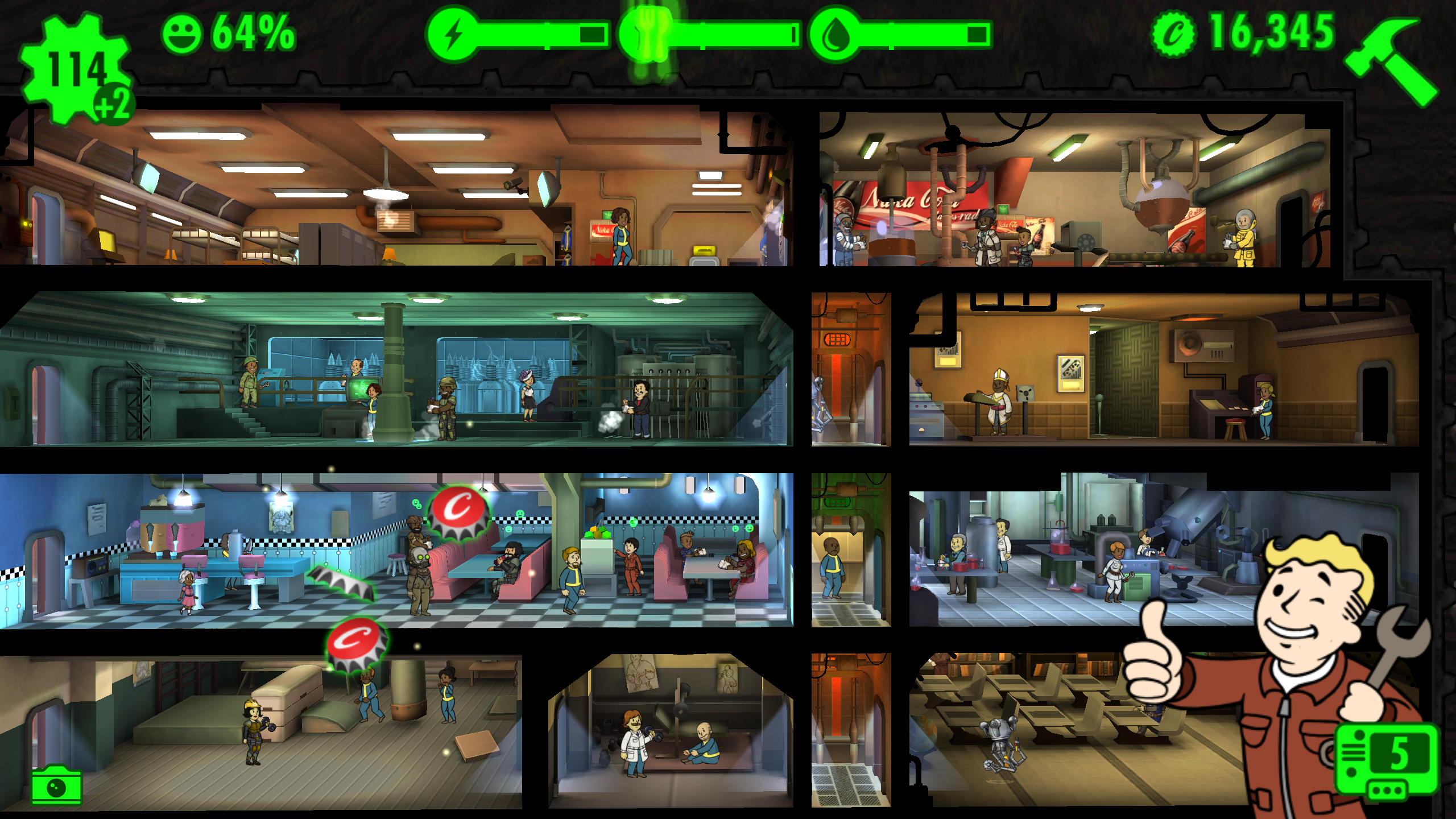 اسکرین شات 8 بازی Fallout Shelter