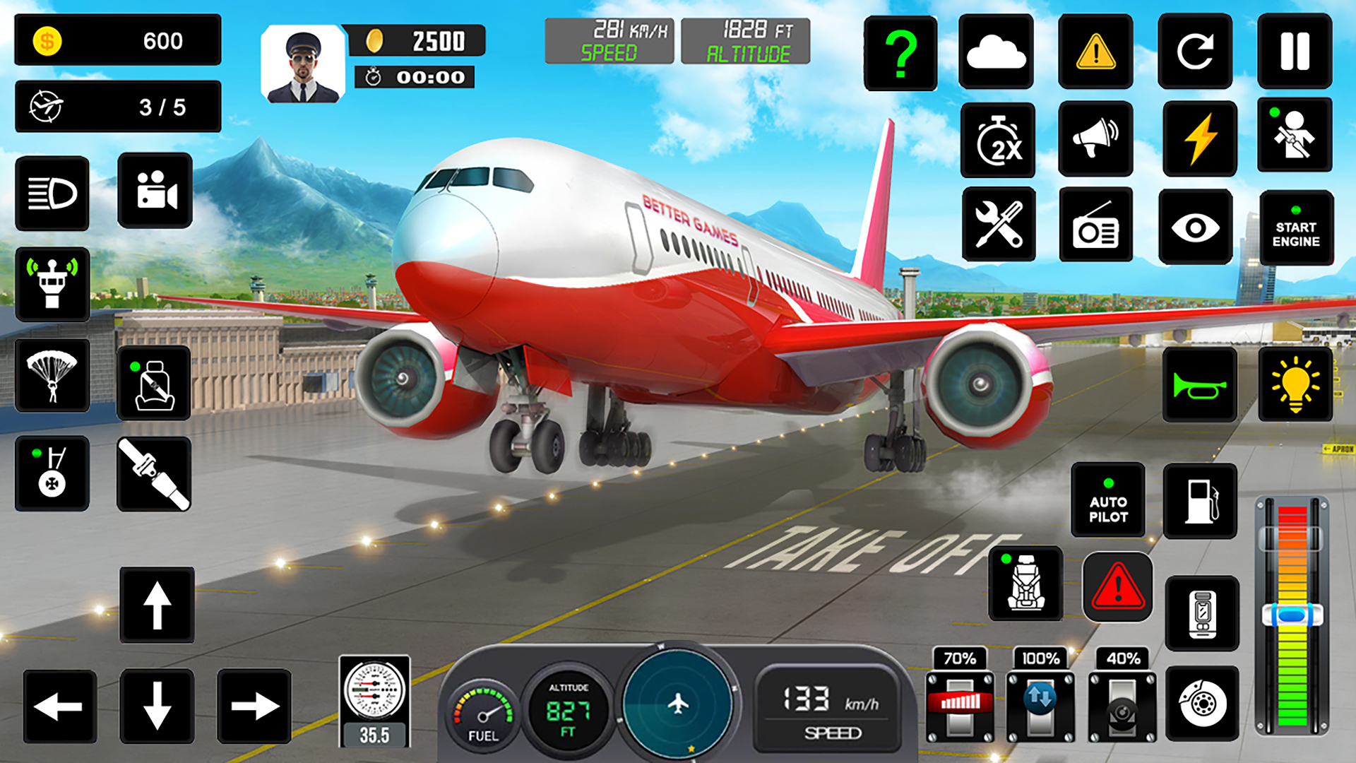 اسکرین شات 3 بازی Flight Simulator : Plane Games