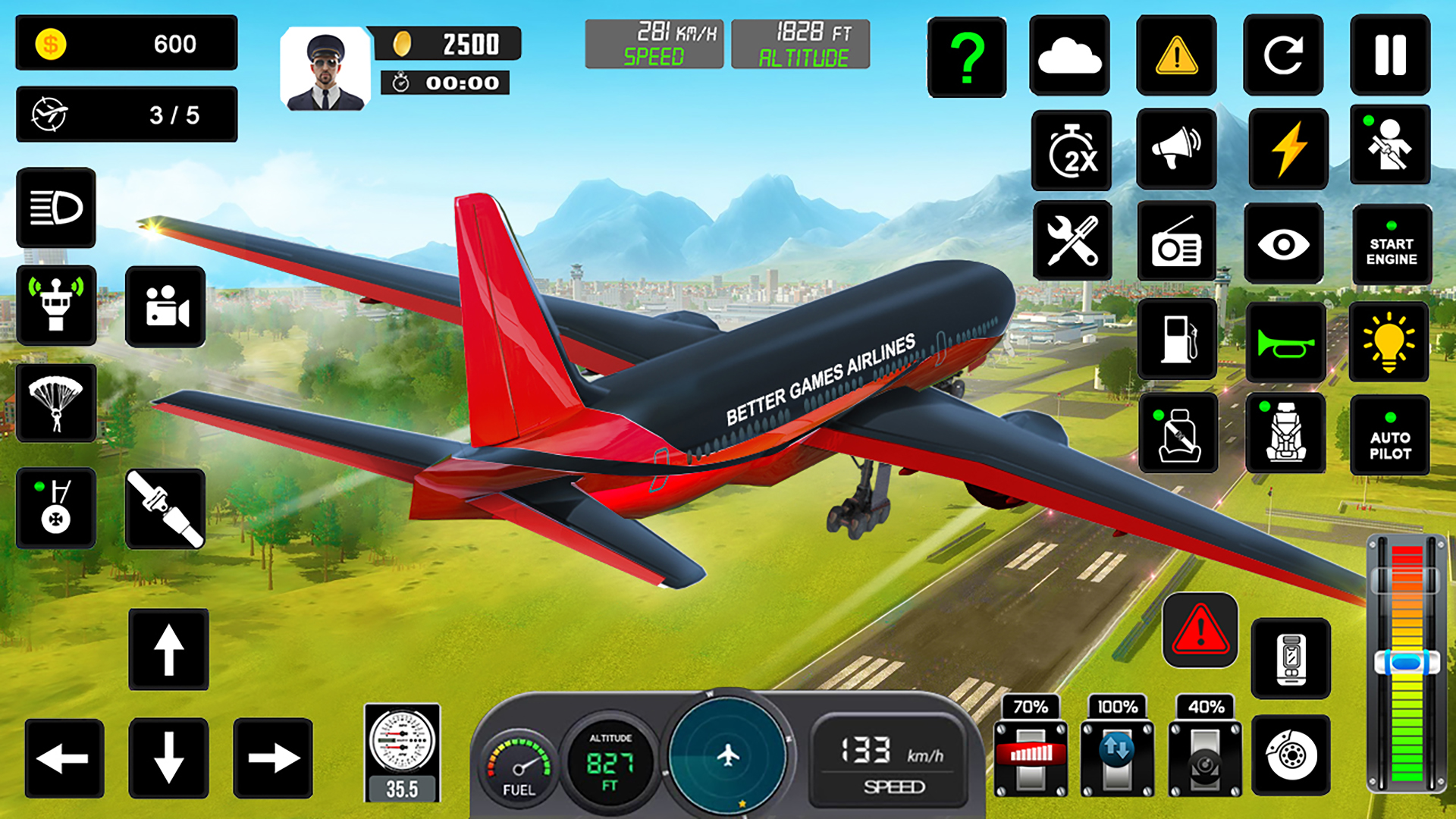 اسکرین شات 1 بازی Flight Simulator : Plane Games