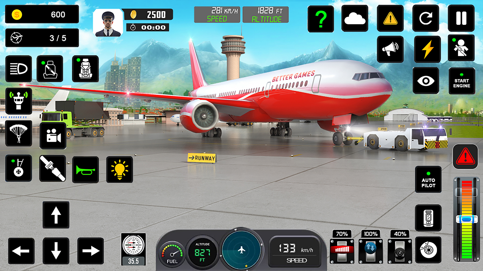 اسکرین شات 2 بازی Flight Simulator : Plane Games