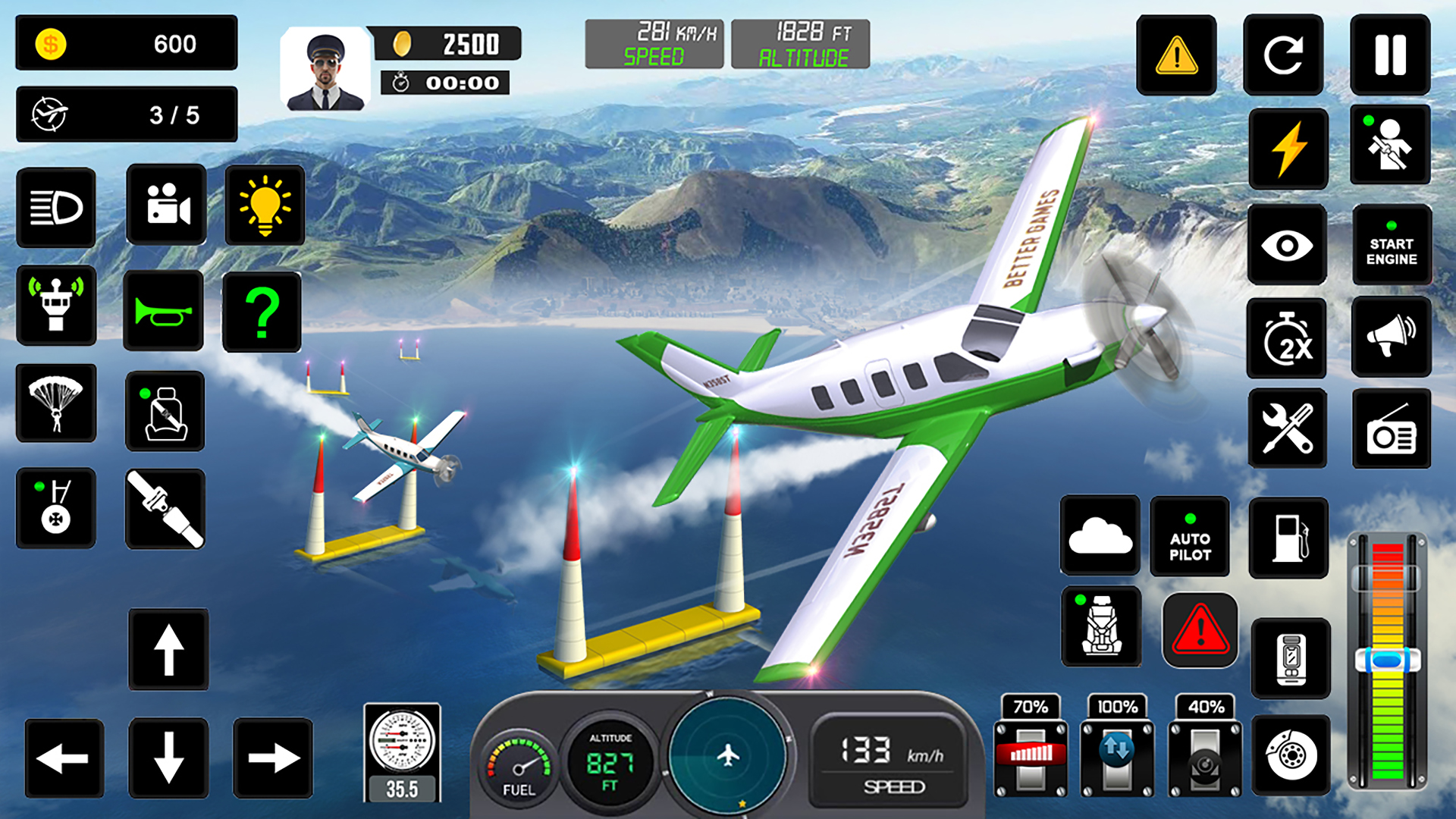 اسکرین شات 7 بازی Flight Simulator : Plane Games