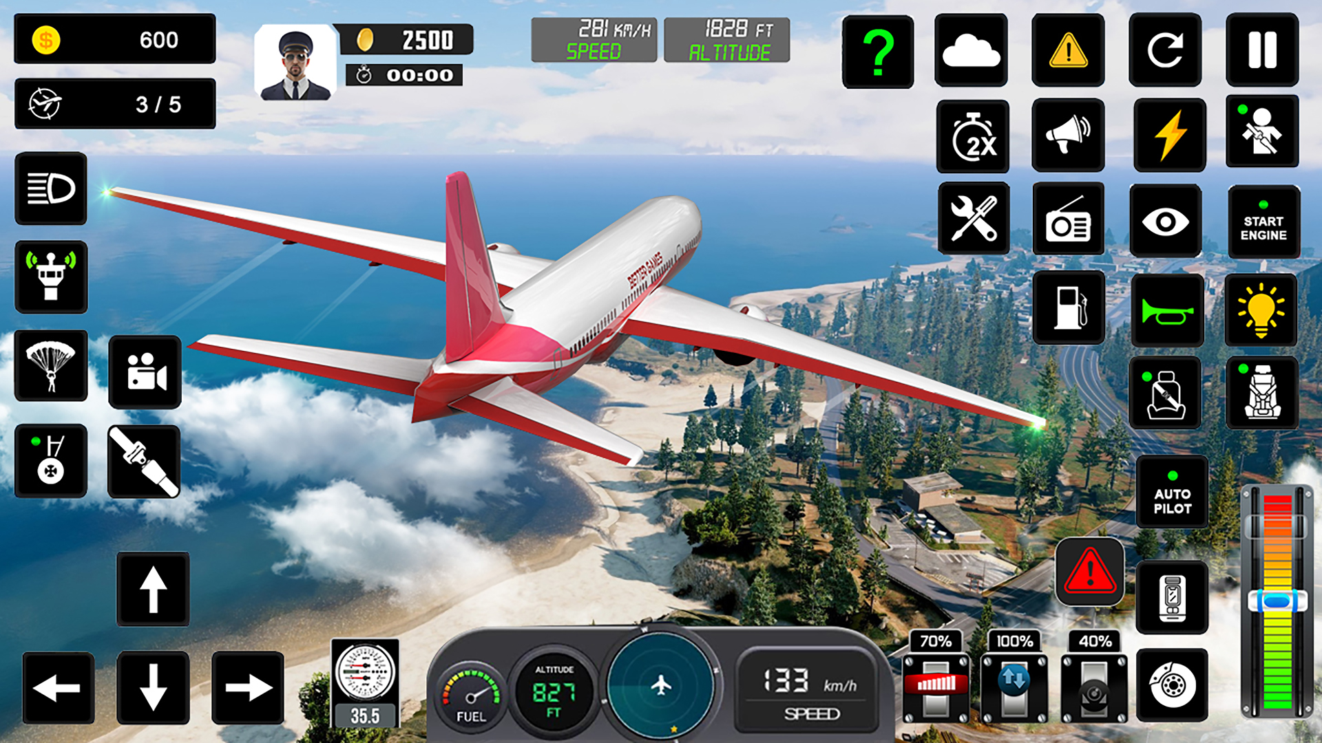 اسکرین شات 4 بازی Flight Simulator : Plane Games