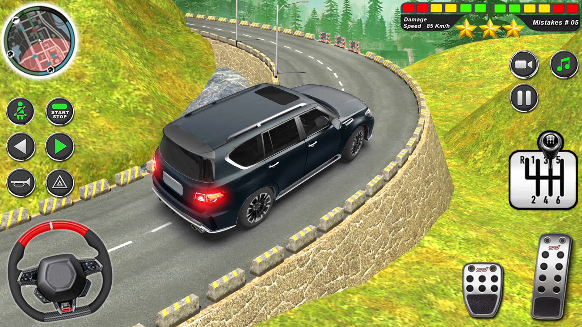 اسکرین شات 1 بازی City Driving School Car Games
