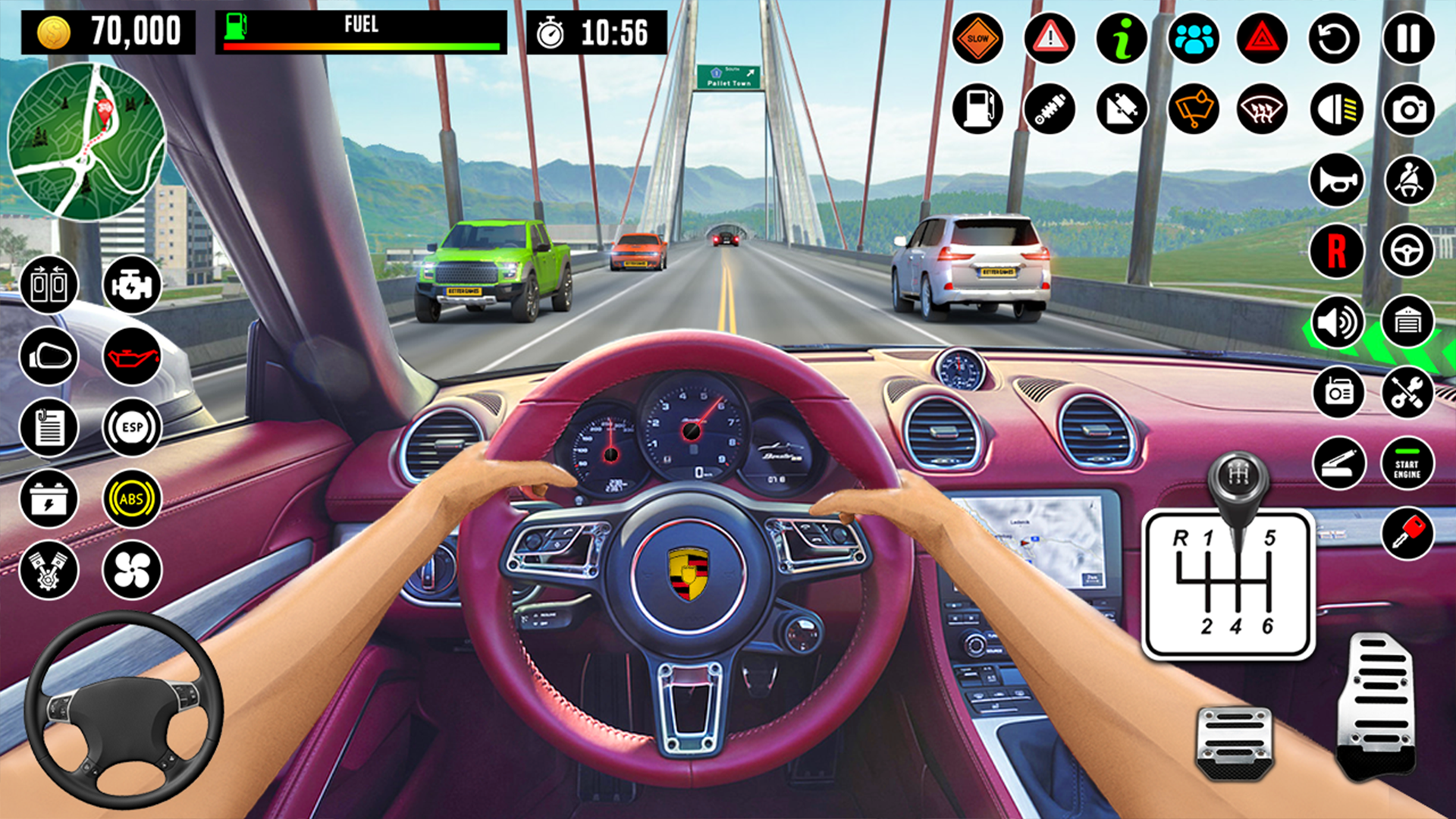 اسکرین شات 4 بازی City Driving School Car Games
