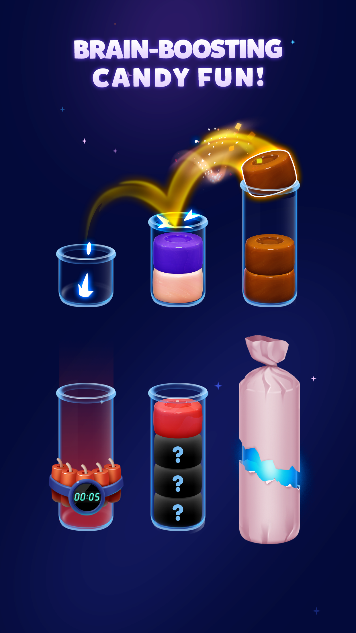 اسکرین شات 5 بازی Candy Sort - Color Puzzle Game