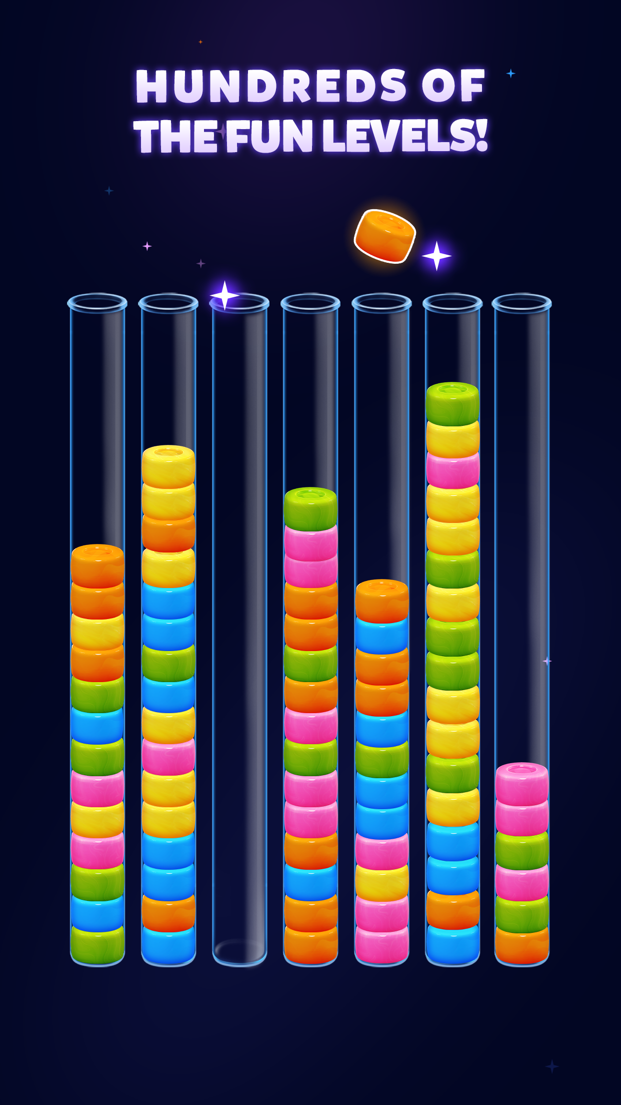 اسکرین شات 1 بازی Candy Sort - Color Puzzle Game