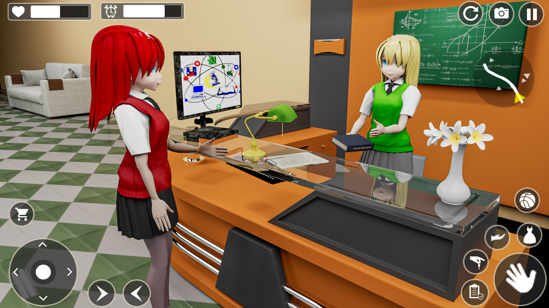 اسکرین شات 6 بازی Anime High School Girl Life 3D