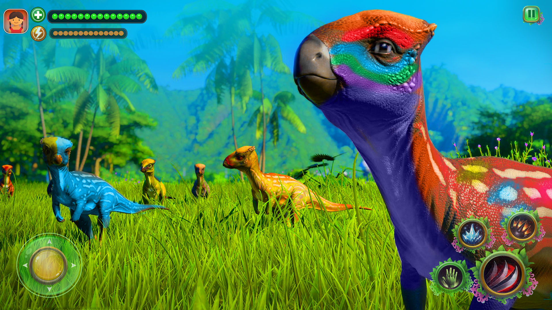اسکرین شات 4 برنامه Real Dino game: Dinosaur Games