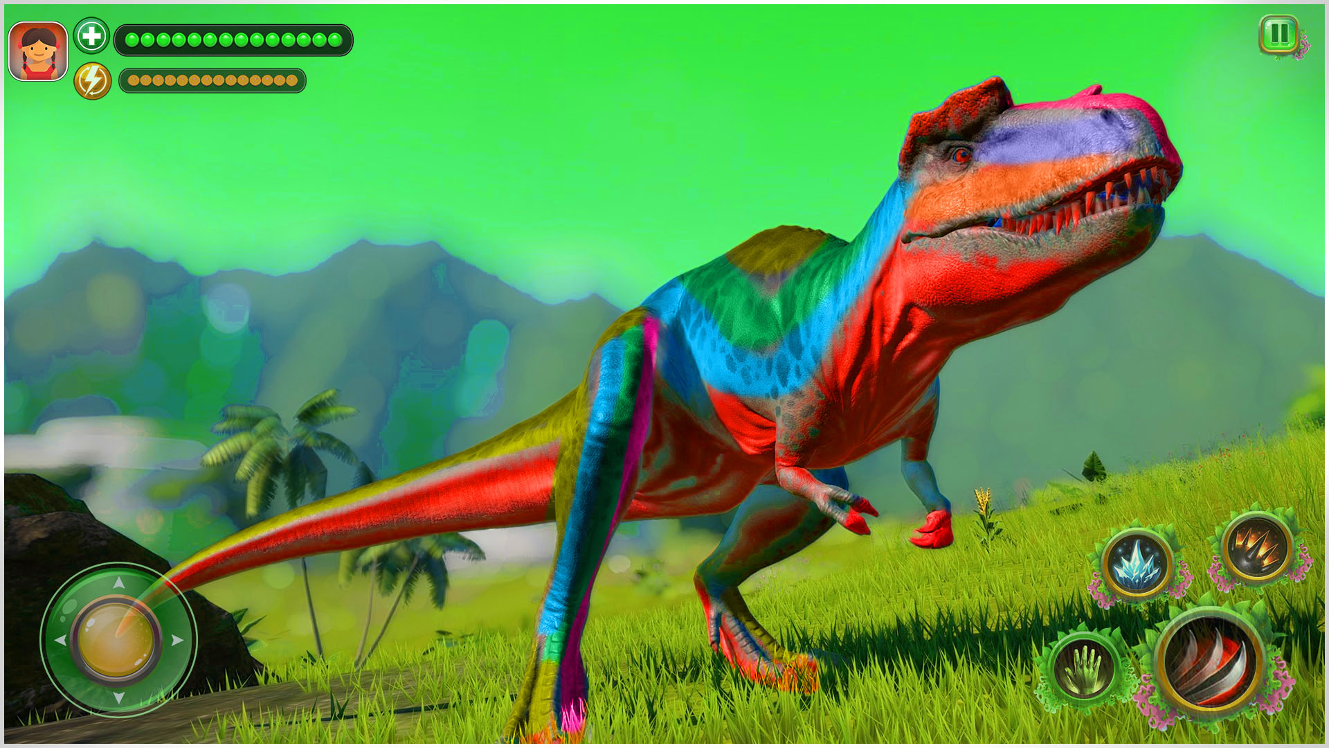 اسکرین شات 5 برنامه Real Dino game: Dinosaur Games