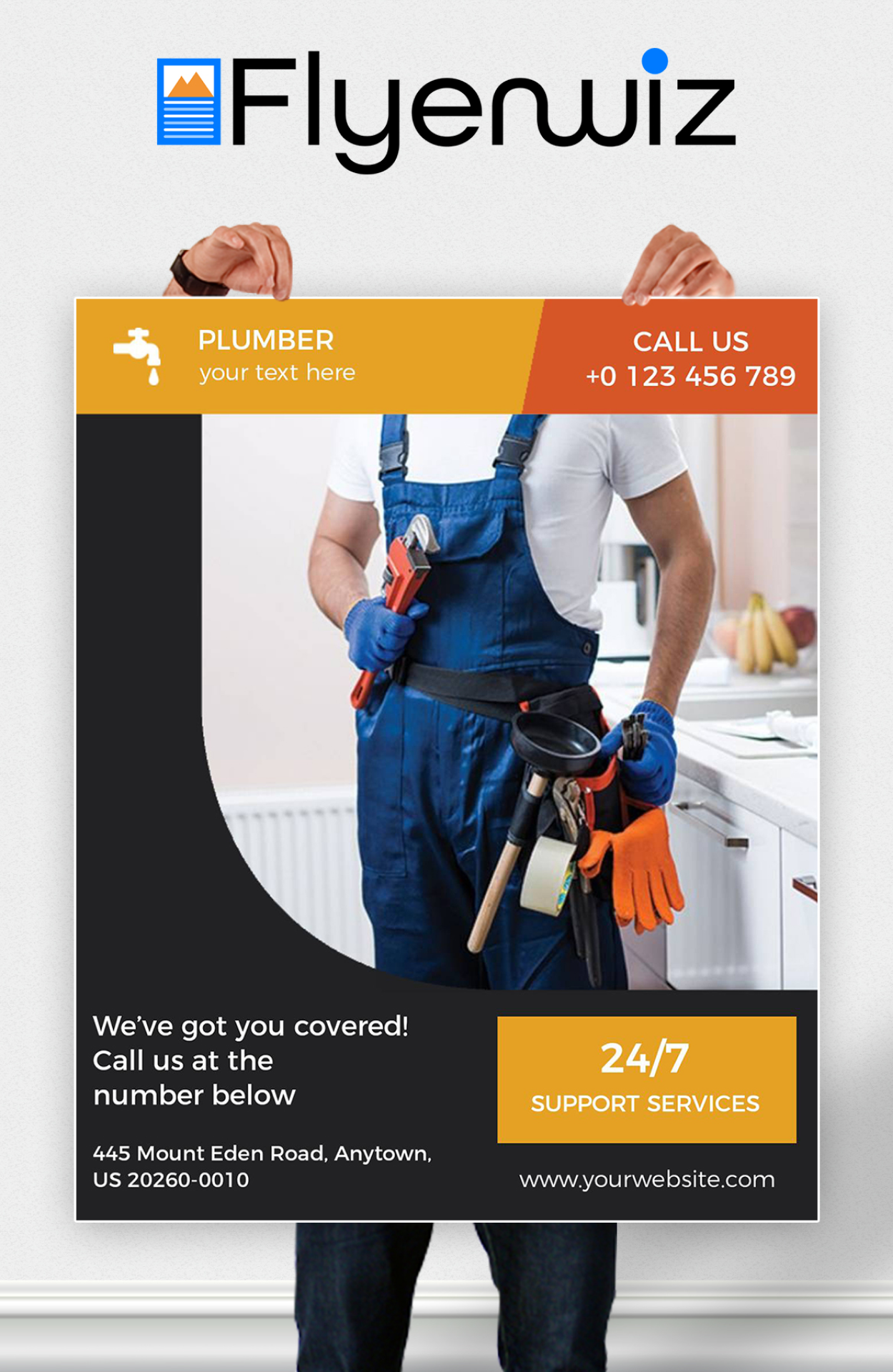 اسکرین شات 1 برنامه Flyer Maker, Poster Maker