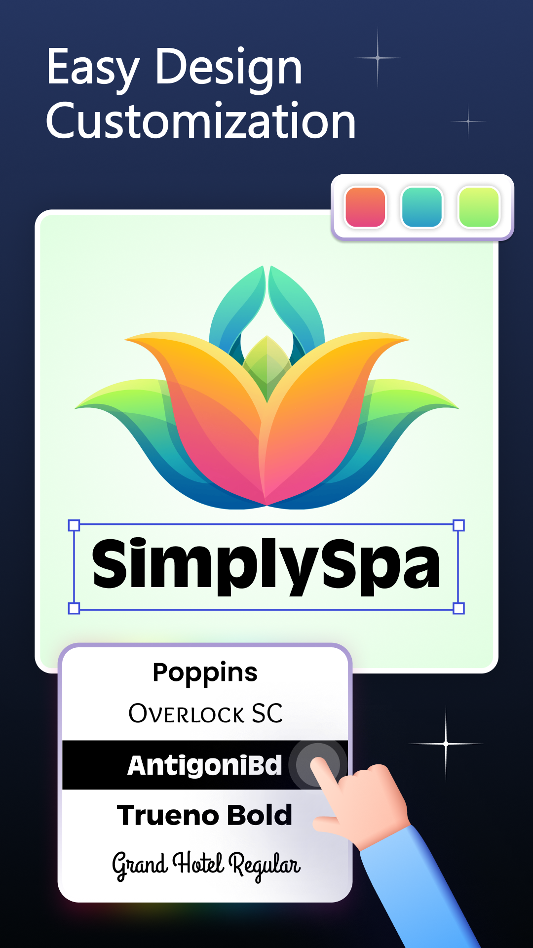 اسکرین شات 2 برنامه Logo Maker, AI Logo Generator