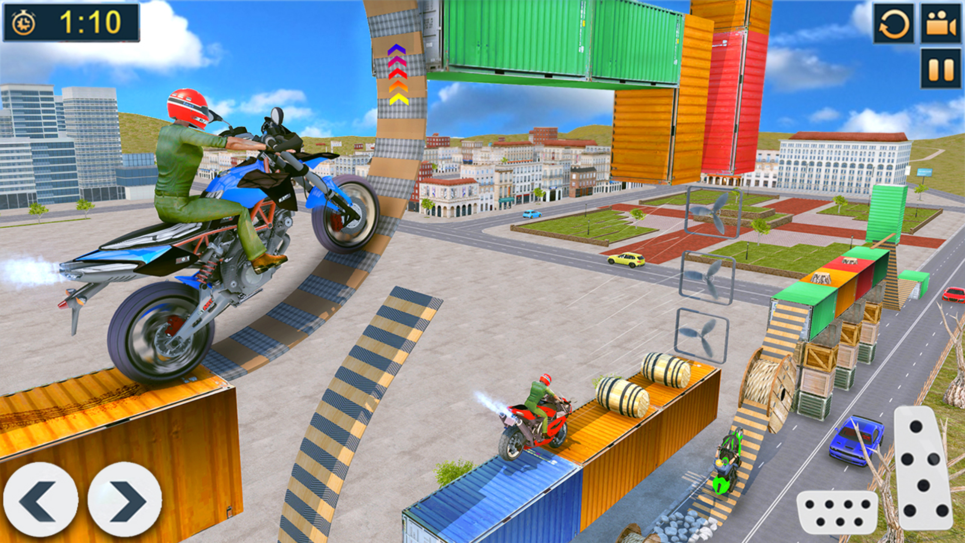 اسکرین شات 3 برنامه Mega Ramp GT Bike Stunt Games
