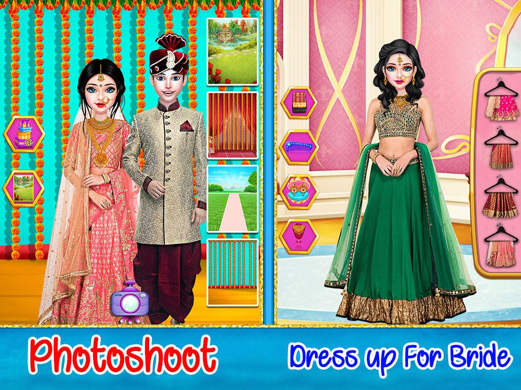اسکرین شات 3 برنامه Indian Wedding Dress Up Game