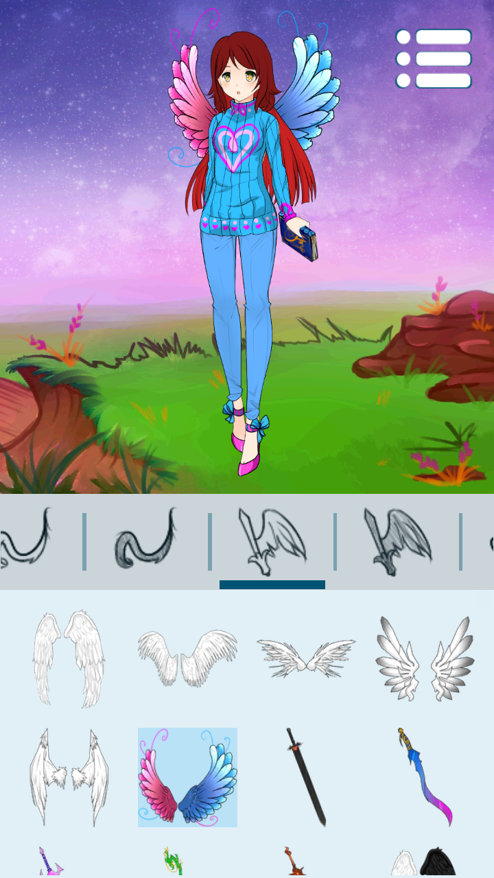 اسکرین شات 6 برنامه Avatar Maker: Anime Girls