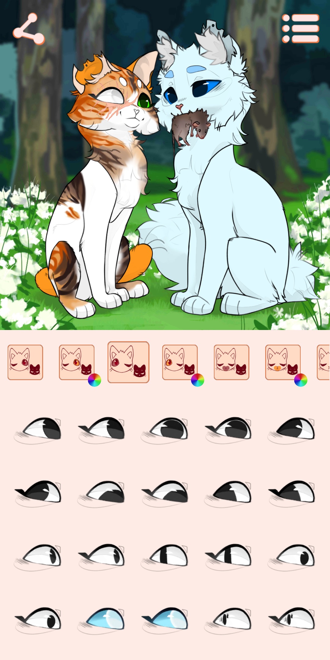 اسکرین شات 4 برنامه Avatar Maker: Couple of Cats