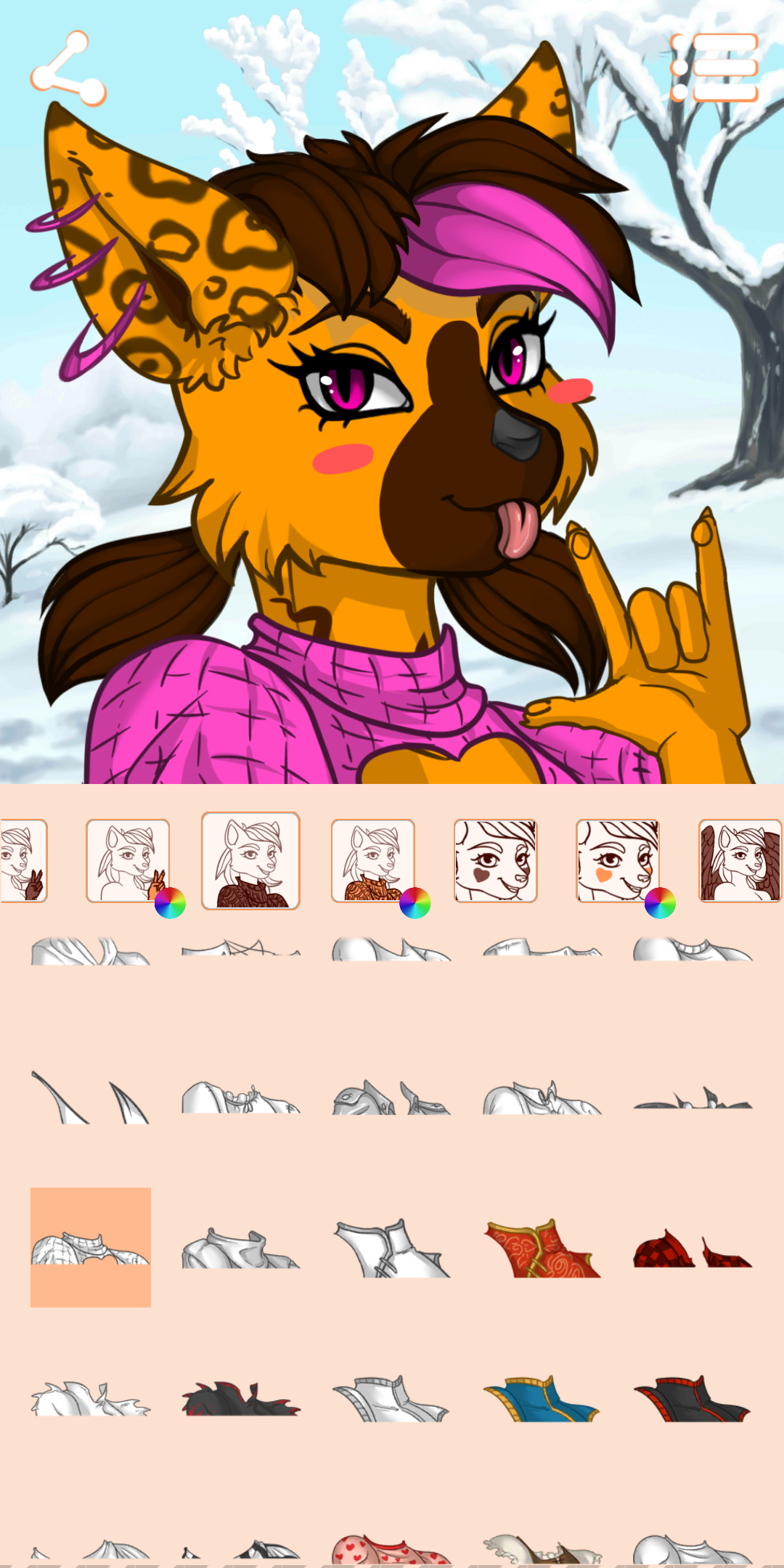 اسکرین شات 4 برنامه Avatar Maker: Furry Head