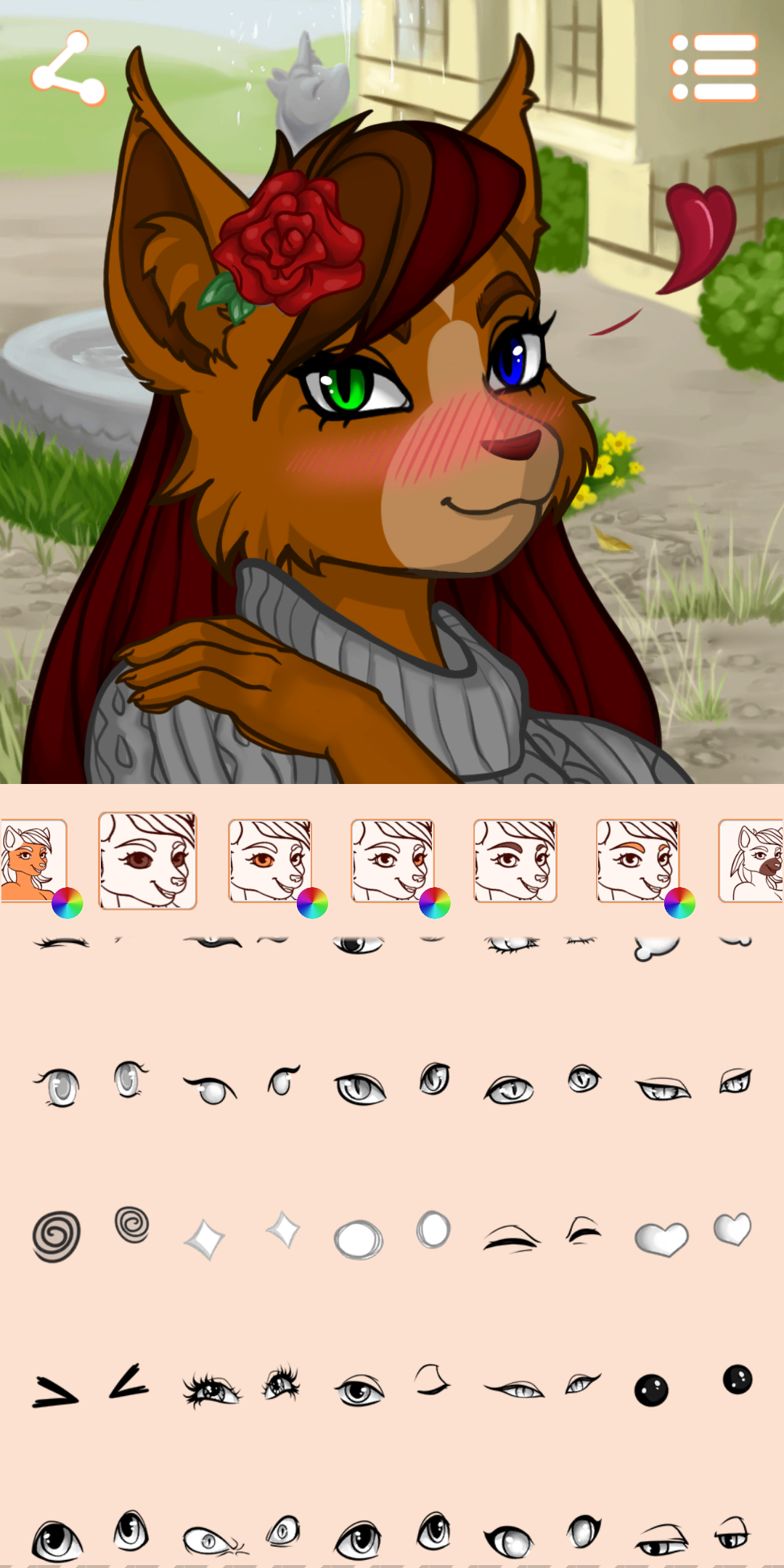 اسکرین شات 1 برنامه Avatar Maker: Furry Head