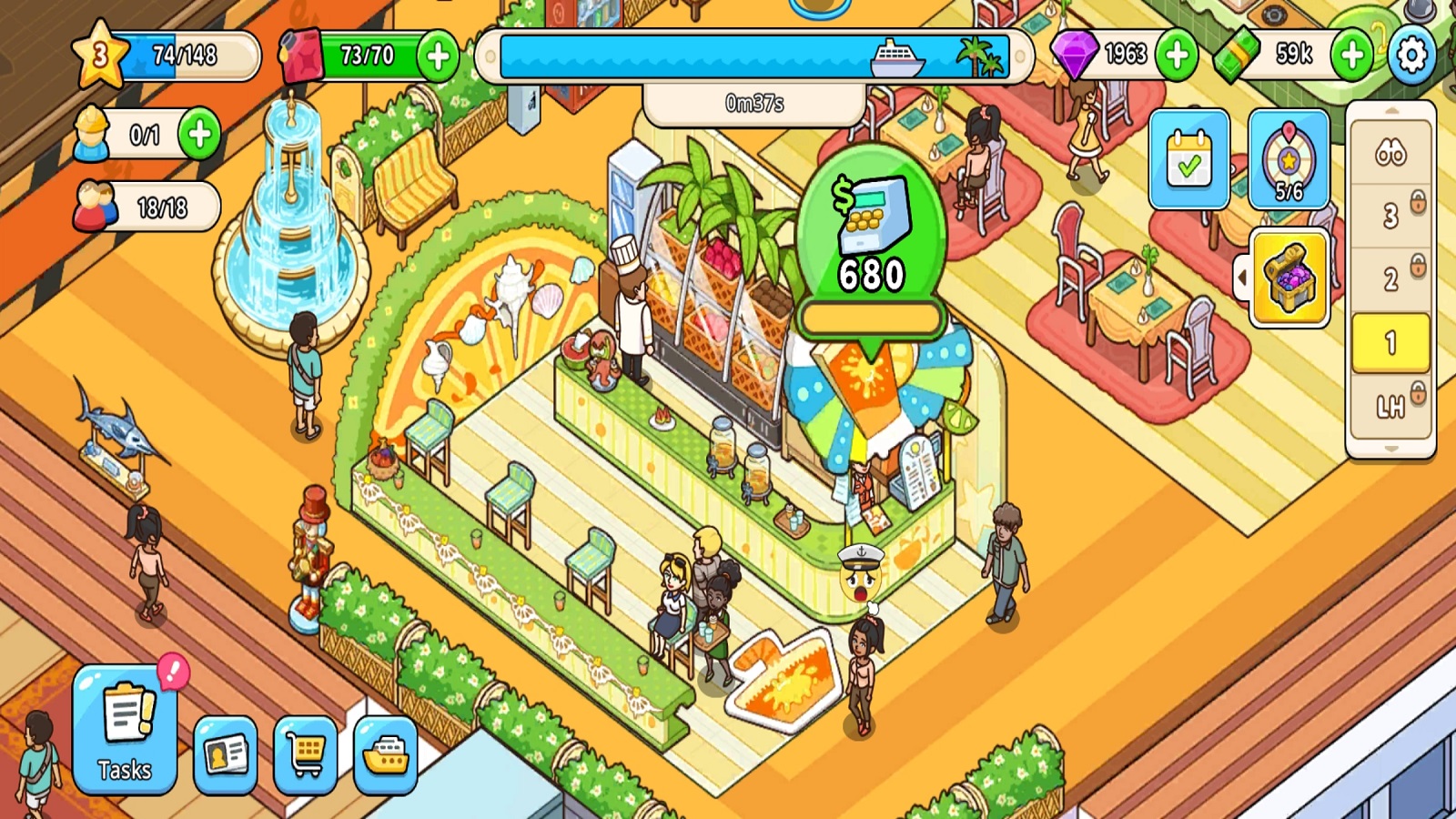 اسکرین شات 5 بازی کشتی تفریحی | نسخه مود شده