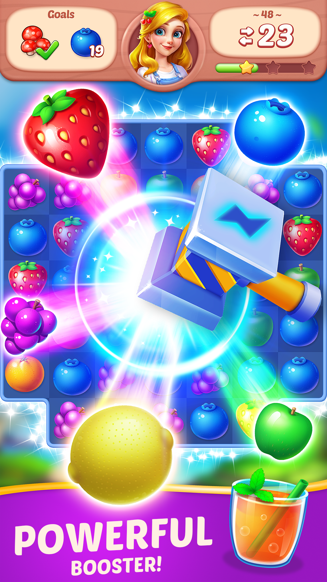 اسکرین شات 5 بازی Fruit Diary - Merge & Match 3
