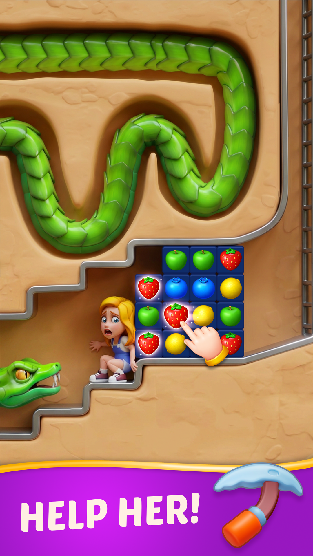 اسکرین شات 2 بازی Fruit Diary - Merge & Match 3