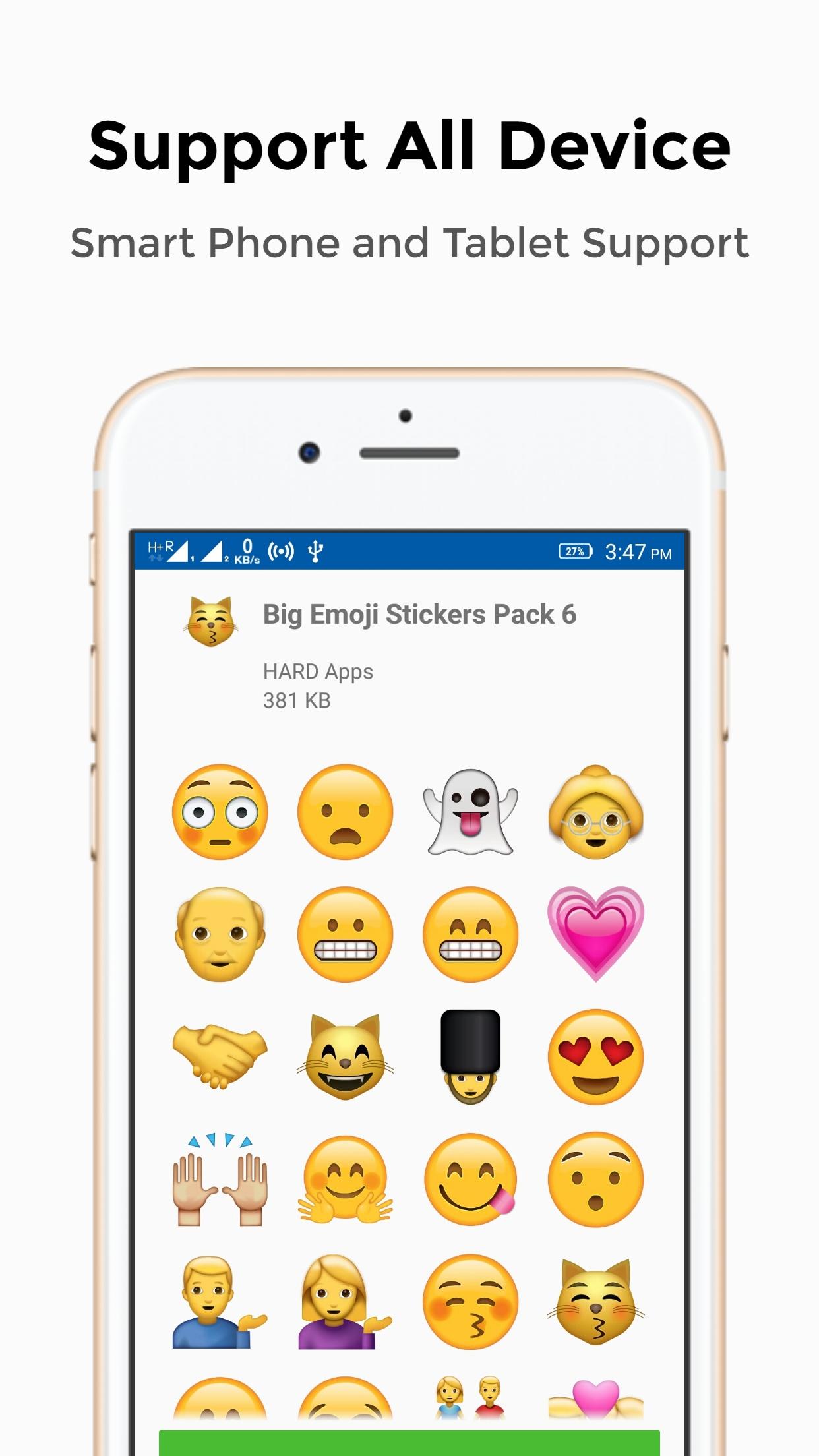 اسکرین شات 5 برنامه Kubet : Stickers Emoji whatsap