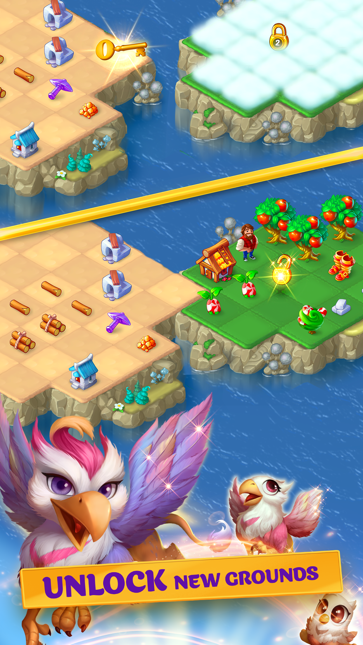 اسکرین شات 2 بازی EverMerge: Fantasy Merge Games