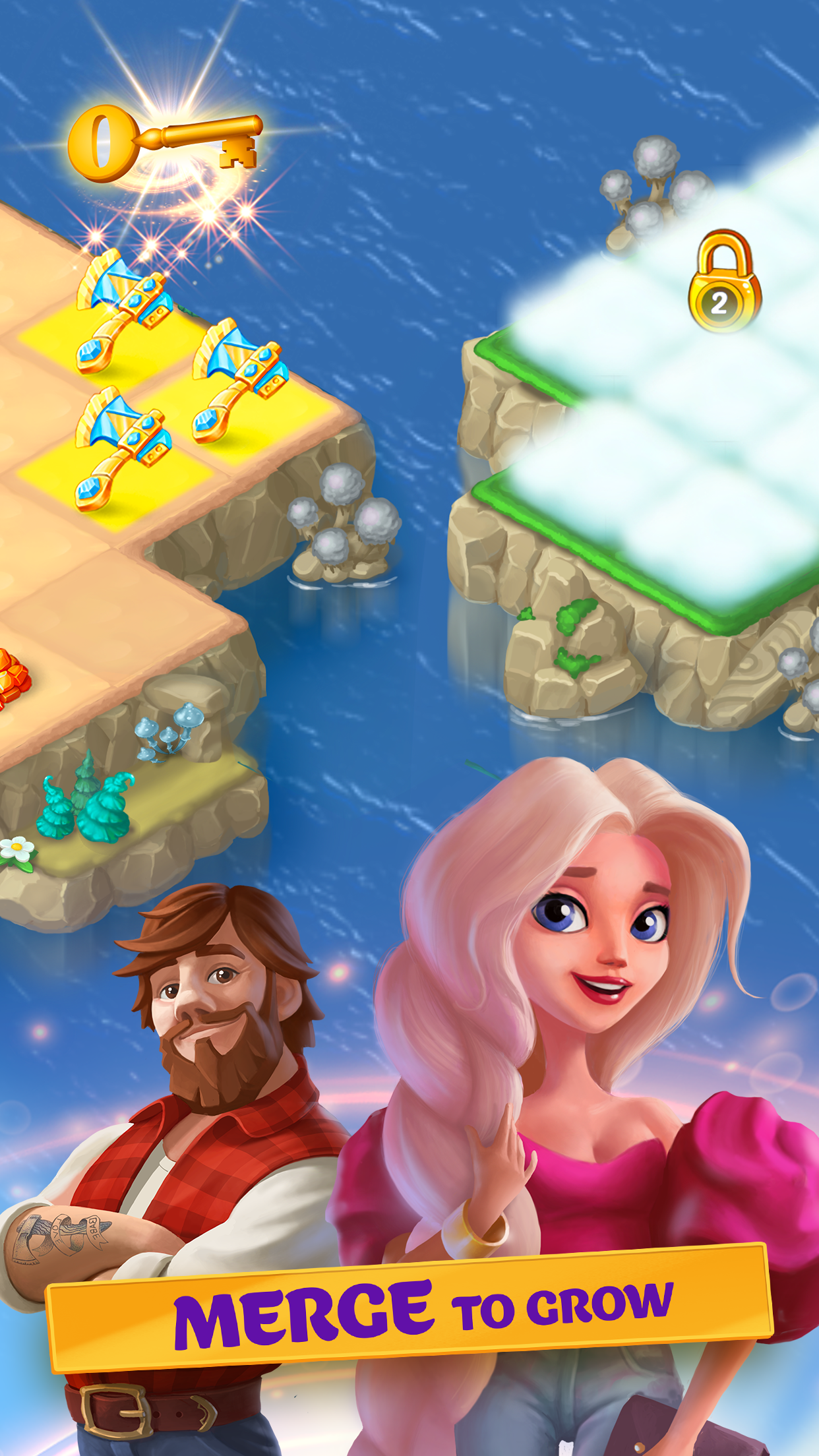 اسکرین شات 1 بازی EverMerge: Fantasy Merge Games