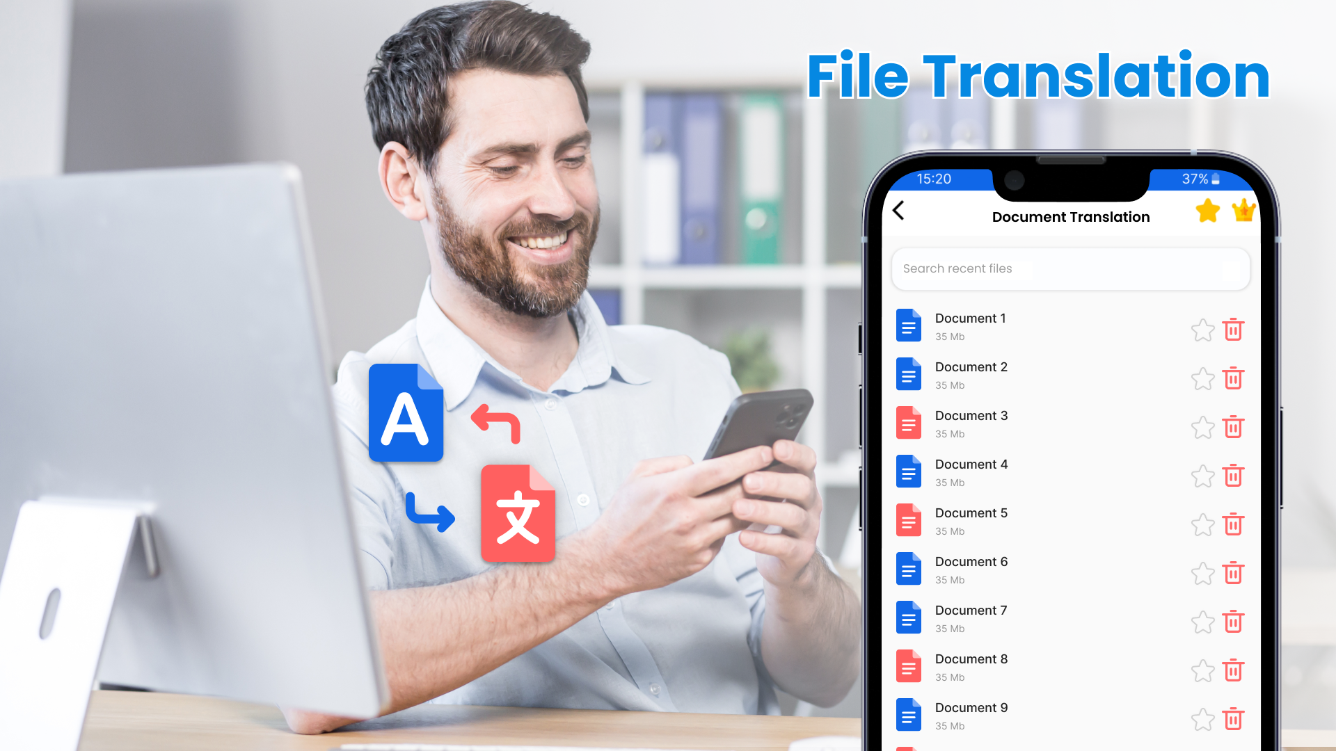 اسکرین شات 4 برنامه Language Translator: Translate