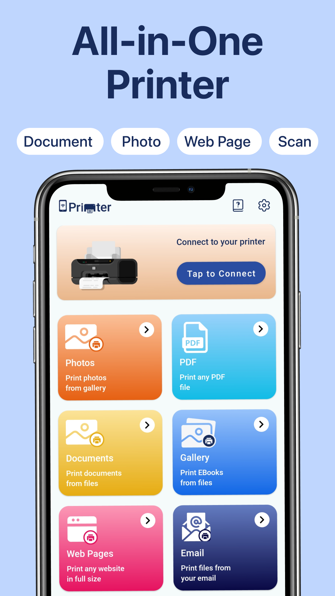 اسکرین شات 2 برنامه Smart Printer : Mobile Printer