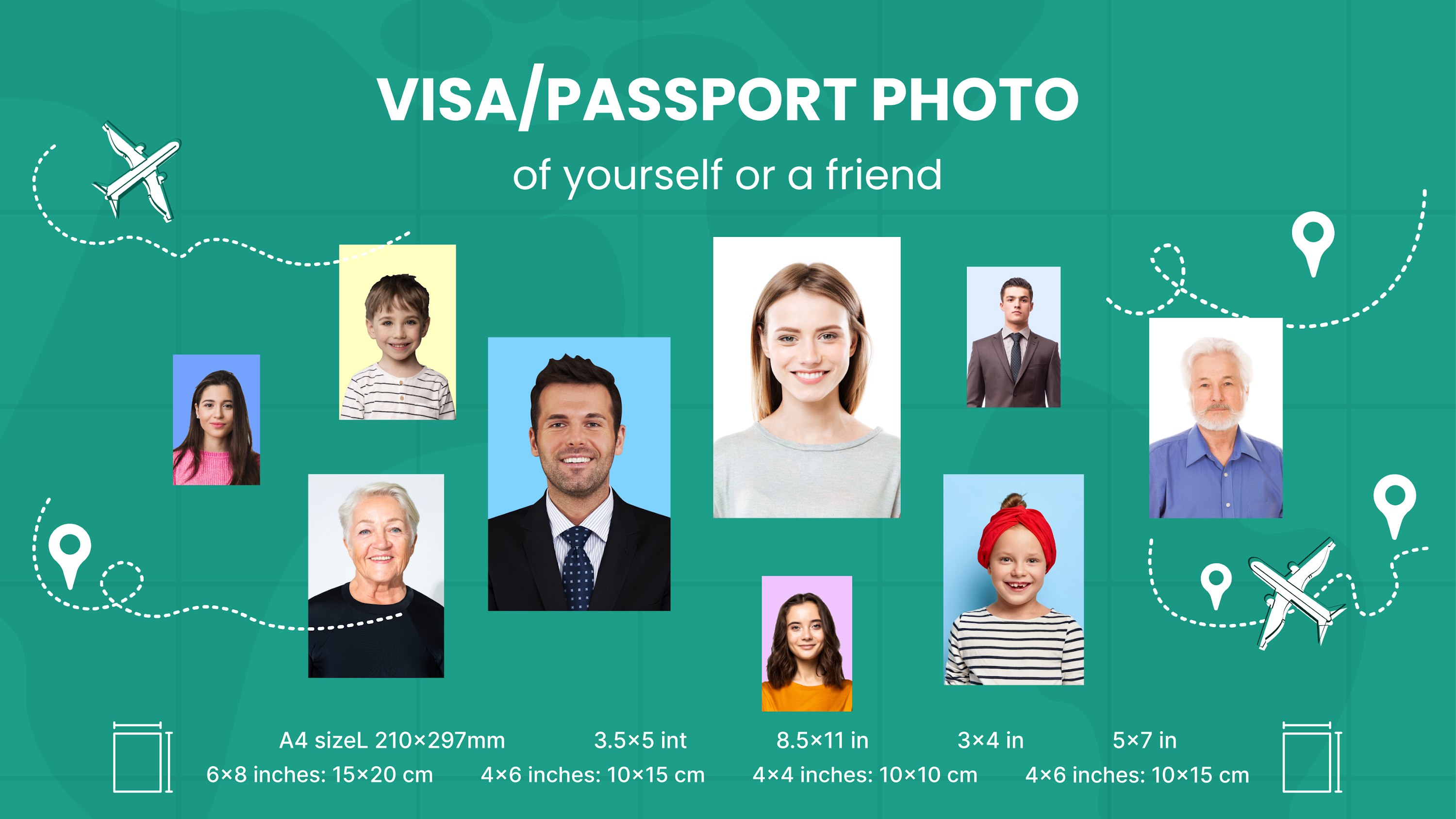 اسکرین شات 1 برنامه Passport/VISA Photo Creator