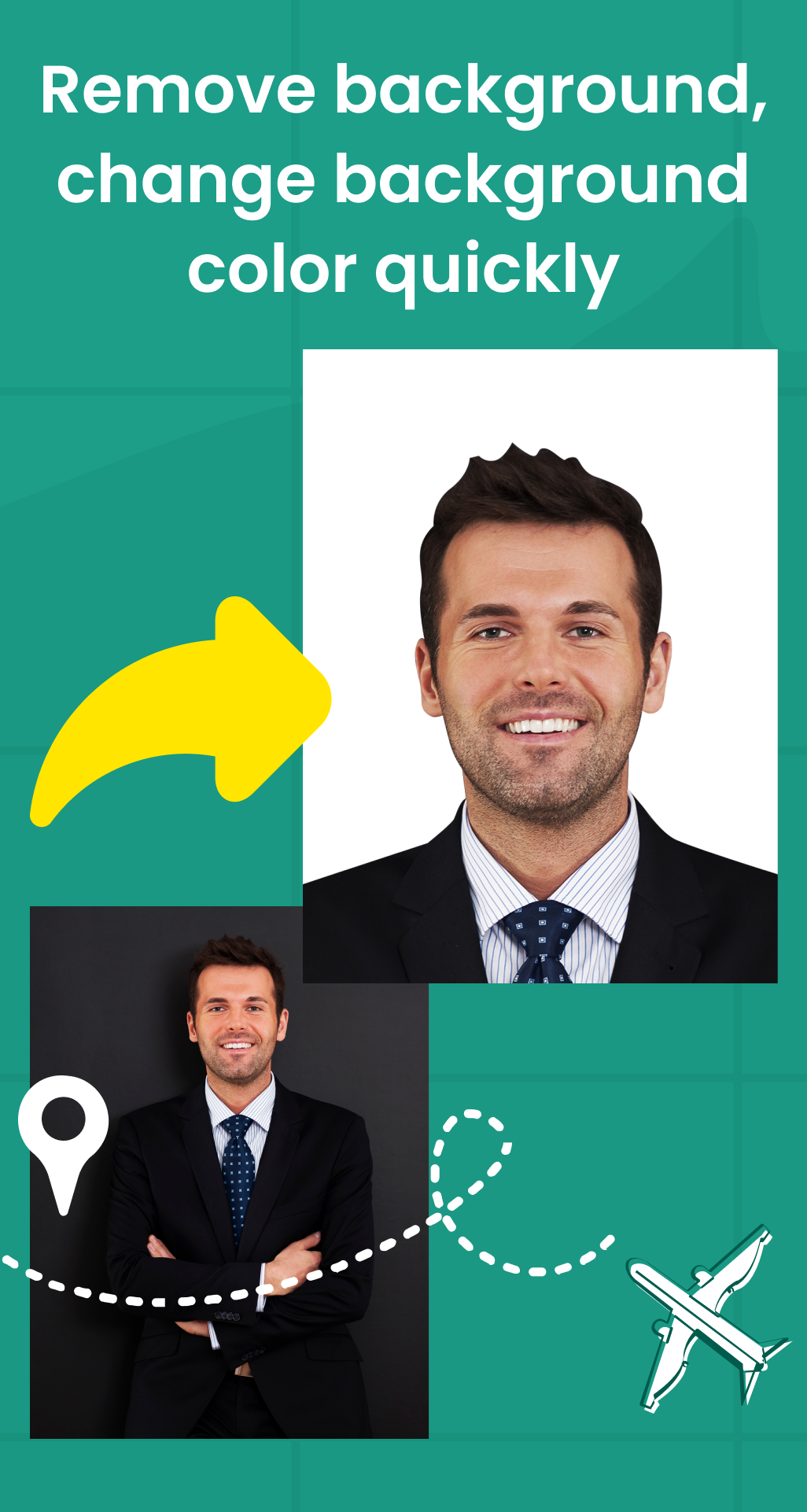 اسکرین شات 4 برنامه Passport/VISA Photo Creator