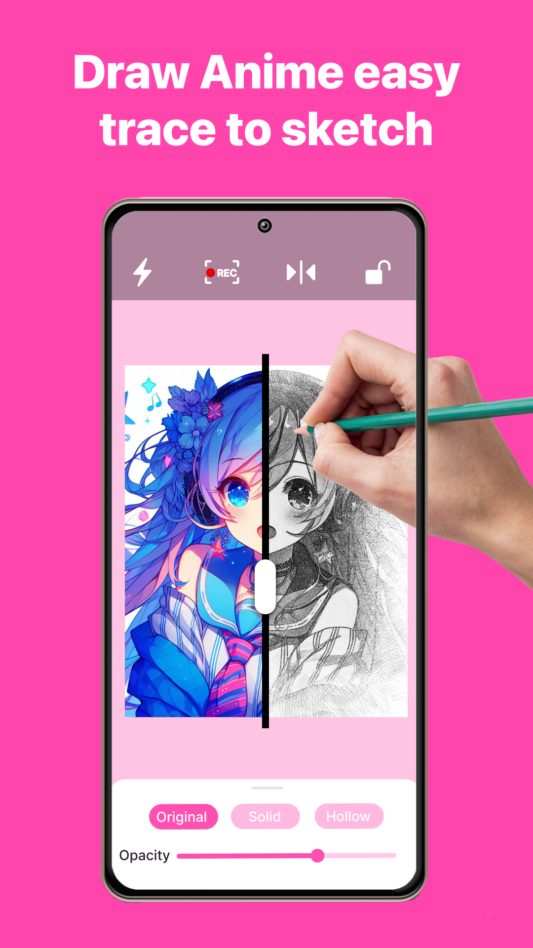 اسکرین شات 5 برنامه Draw Anime Sketch: AR Draw