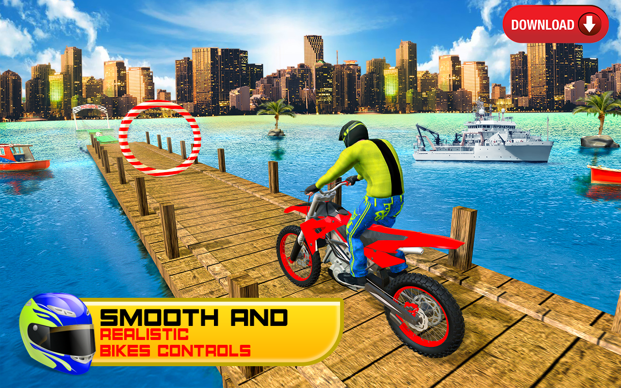 اسکرین شات 6 برنامه Bike Stunt Racing Games 3D