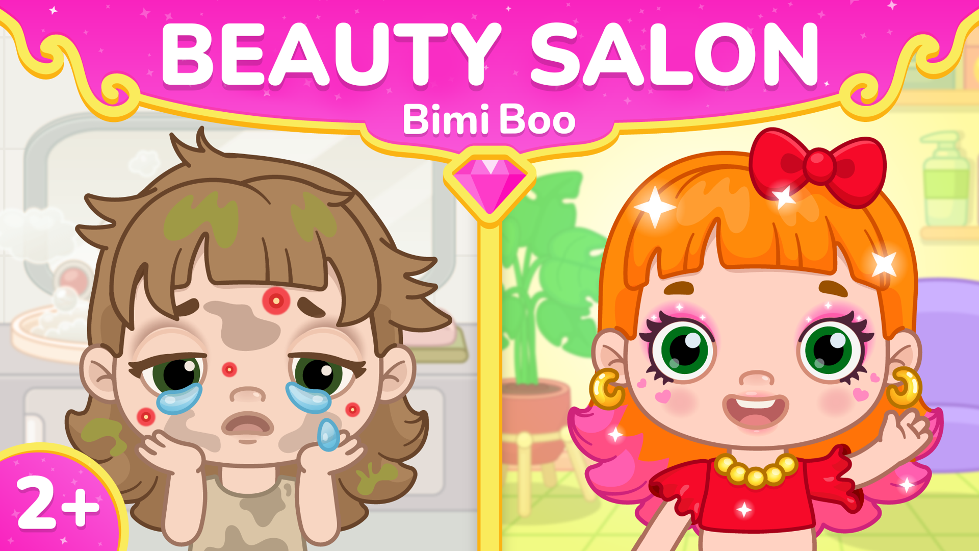 اسکرین شات 1 بازی Beauty Salon Games for Kids 2+
