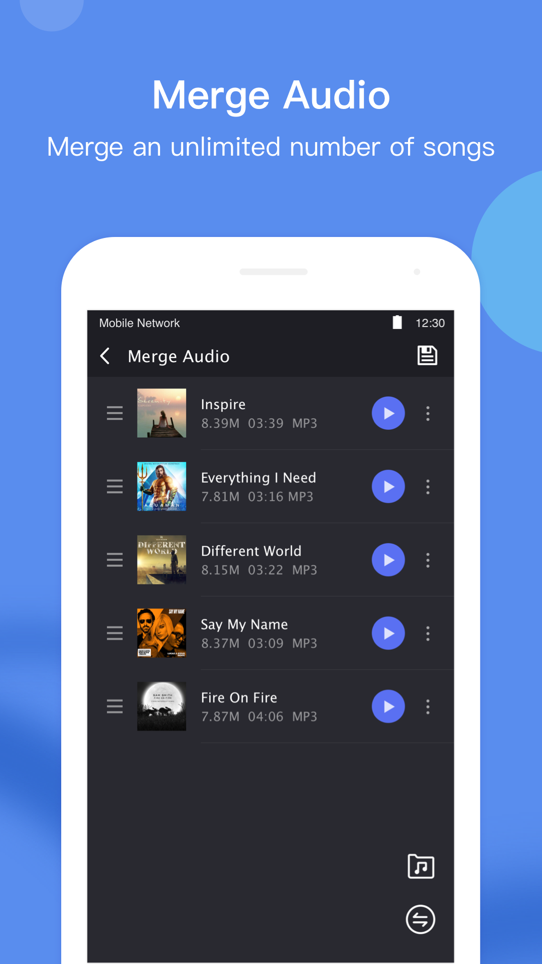اسکرین شات 3 برنامه Music Editor