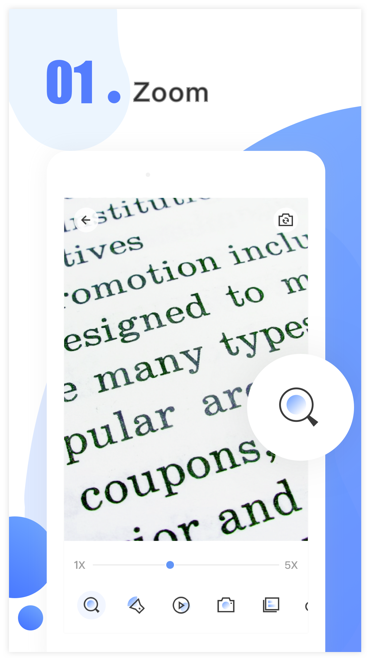 اسکرین شات 1 برنامه Magnifying Glass