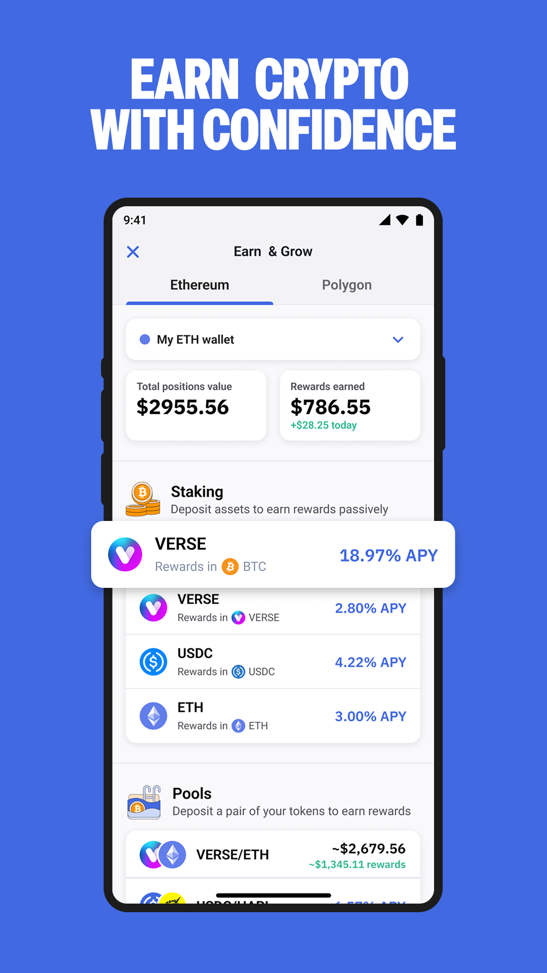 اسکرین شات 5 برنامه Bitcoin.com: Crypto Wallet