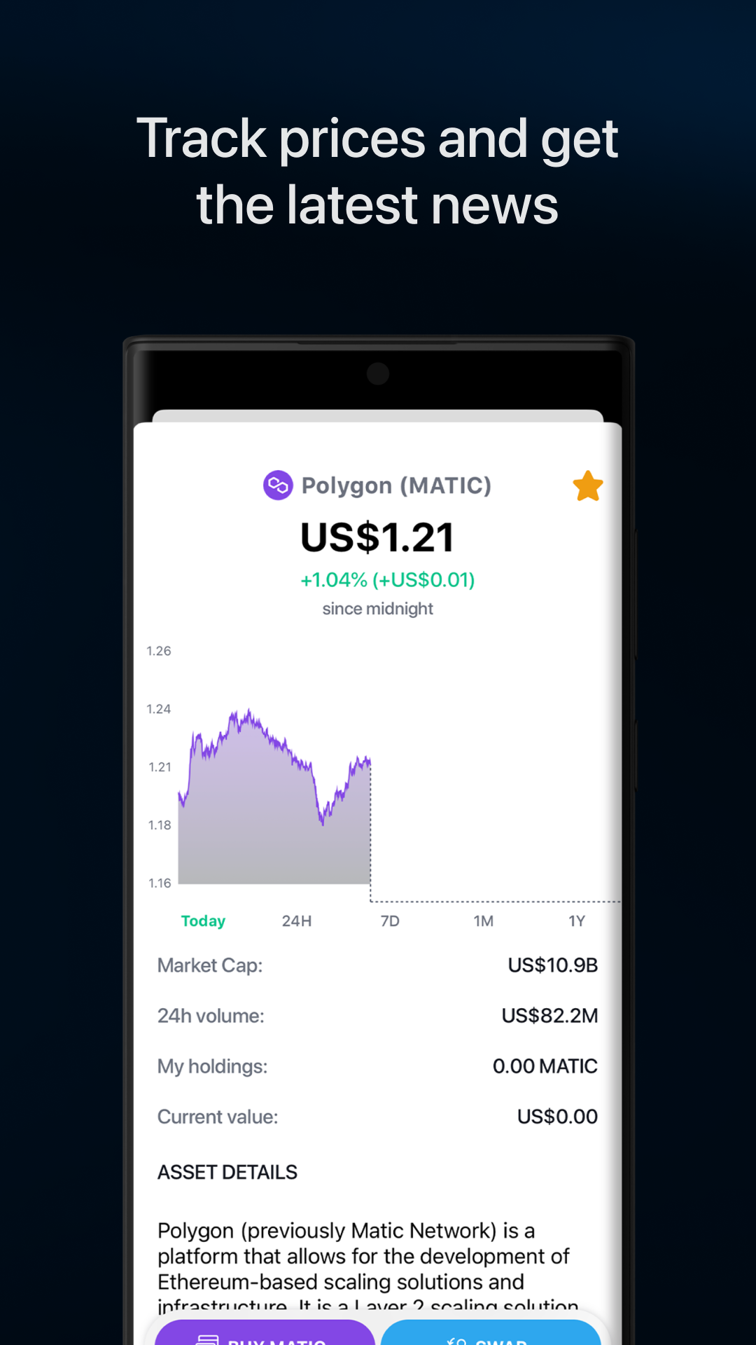 اسکرین شات 8 برنامه Bitcoin & Crypto DeFi Wallet