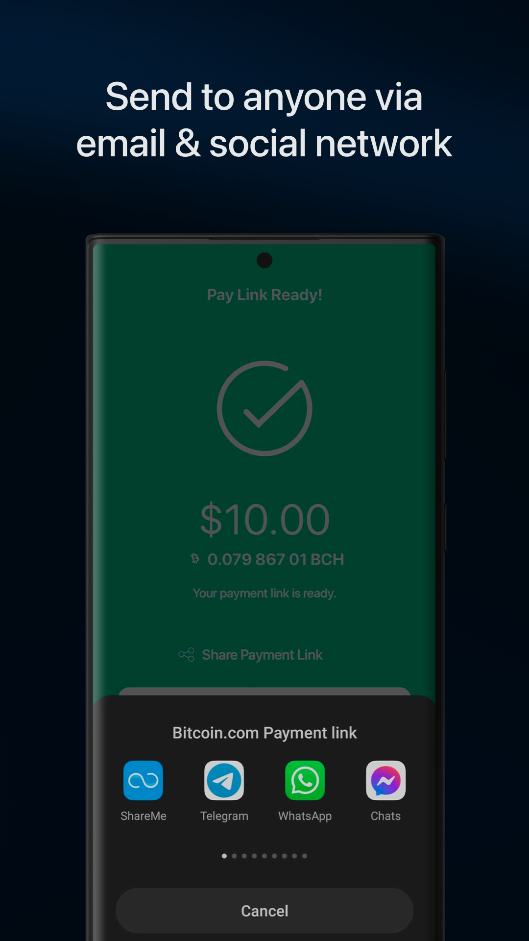 اسکرین شات 5 برنامه Bitcoin & Crypto DeFi Wallet