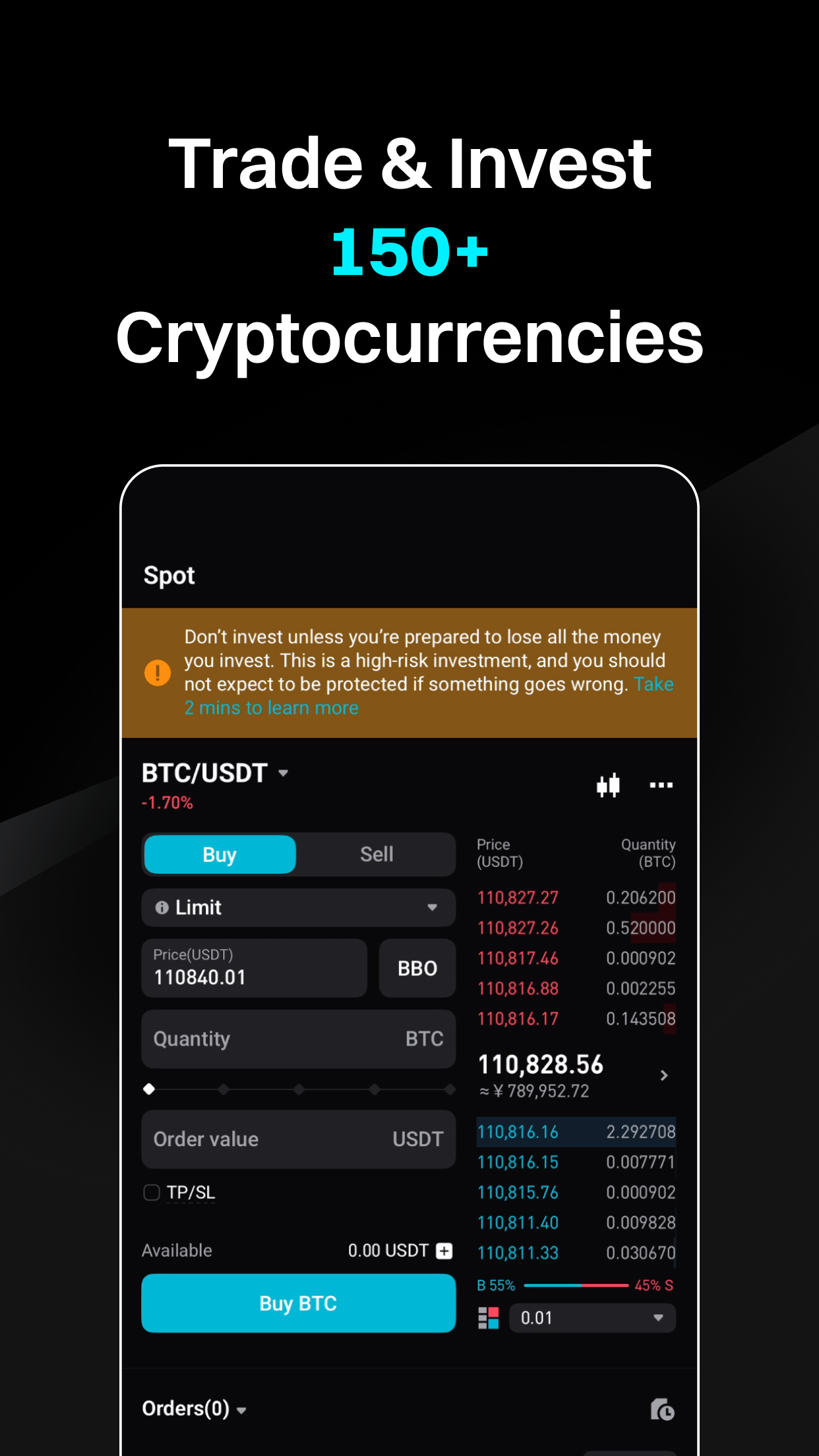 اسکرین شات 2 برنامه Bitget- Bitcoin & Crypto Trade