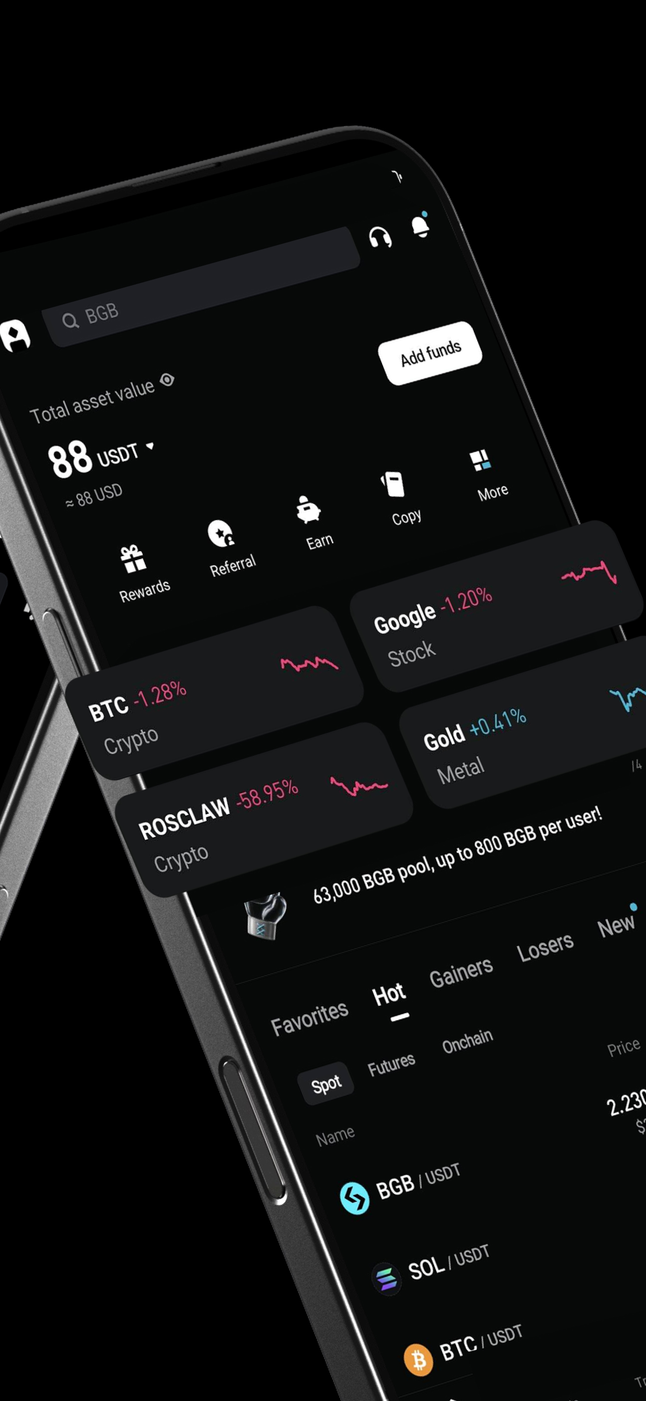 اسکرین شات 2 برنامه Bitget - Buy & Sell Crypto