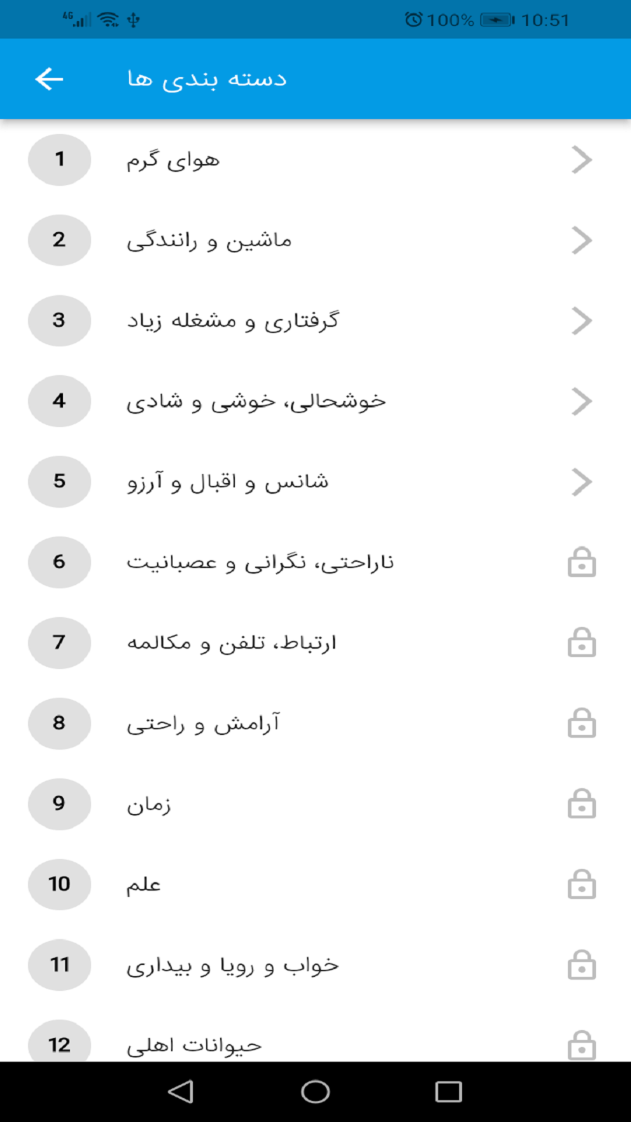 اسکرین شات 1 برنامه ‏اصطلاحات انگلیسی(فیلم و مکالمه)