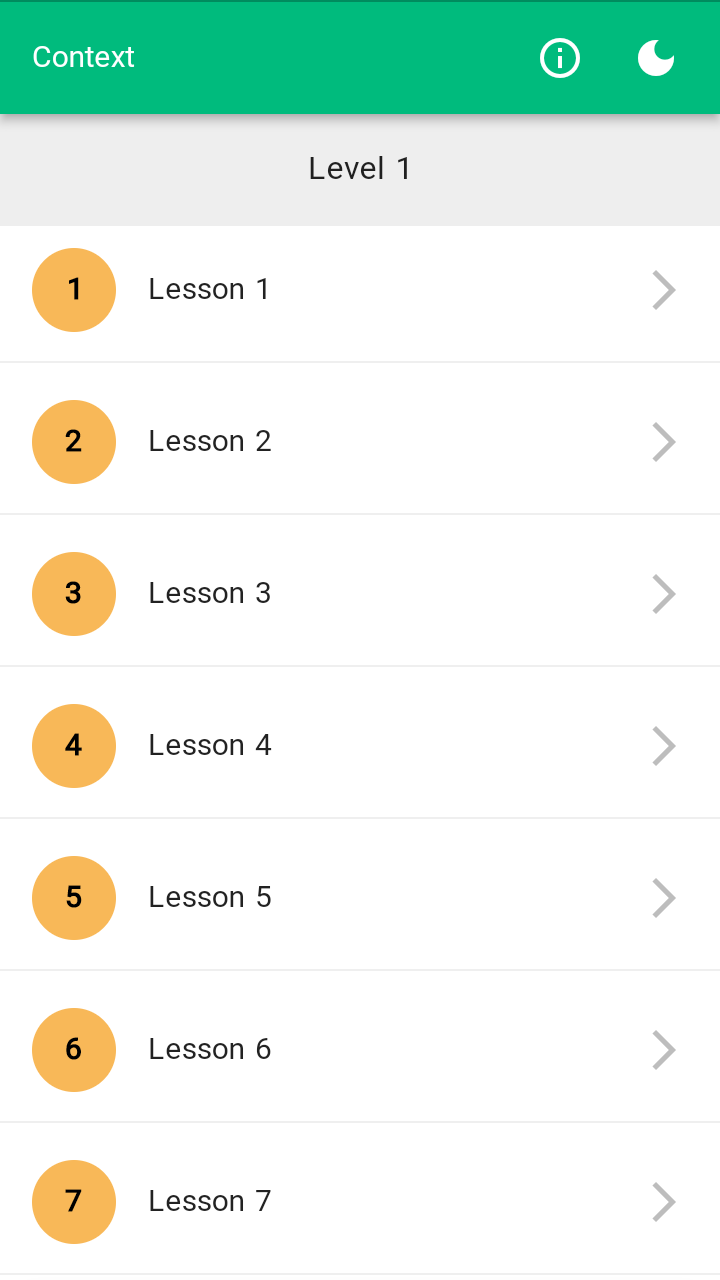 اسکرین شات 1 برنامه مکالمه انگلیسی Context