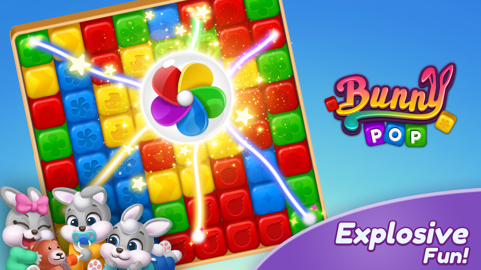 اسکرین شات 2 بازی Bunny Pop Blast
