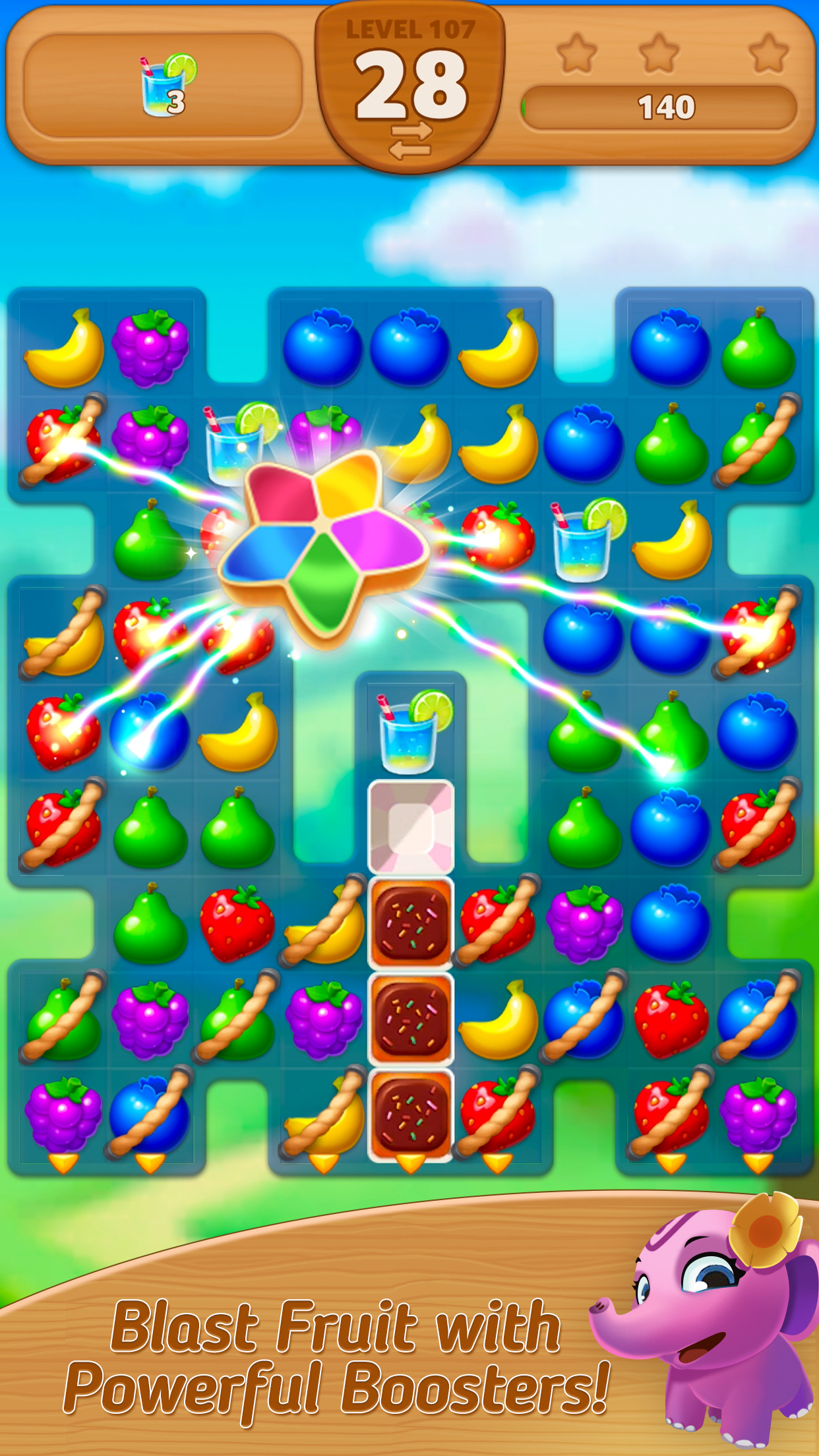اسکرین شات 5 بازی Fruits Mania : Elly’s travel
