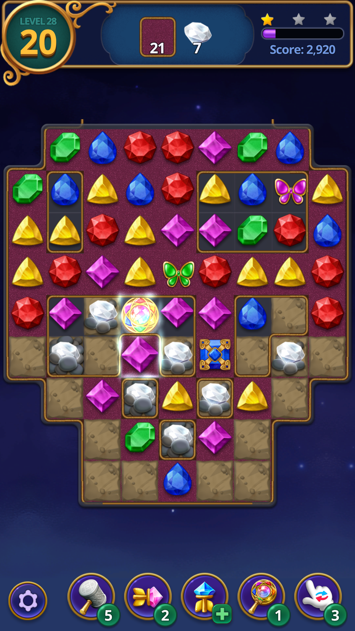 اسکرین شات 4 بازی Jewels Magic : King’s Diamond
