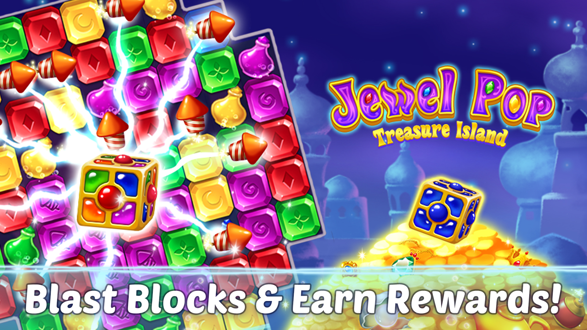 اسکرین شات 1 بازی Jewel Pop: Treasure Island